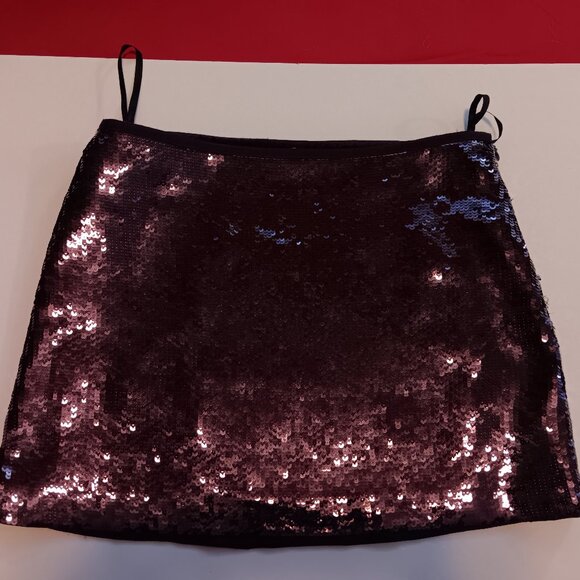 Theory sequin mini skirt - sz 2 - Picture 1 of 3